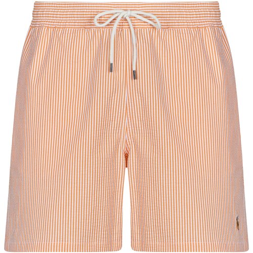 Polo Ralph Lauren Kopalke / Kopalne hlače SHORT DE BAIN TRAVELER CLASSIQUE EN SEERSUCKER Oranžna Cene