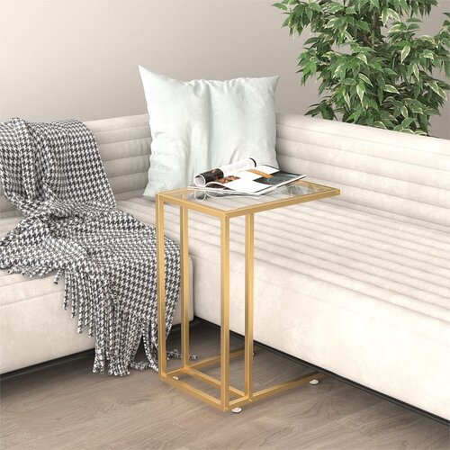  Bočni stolić za računalo prozirni 50x35x65 cm kaljeno staklo Cijene