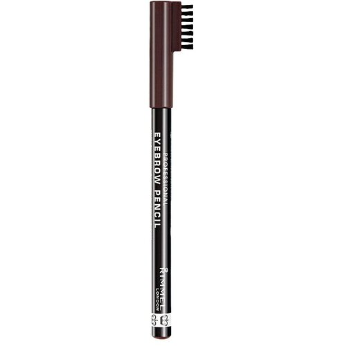Rimmel London Professional Eyebrow Pencil svinčnik za obrvi s čopičem 1,4 g odtenek 001 Dark Brown Slike