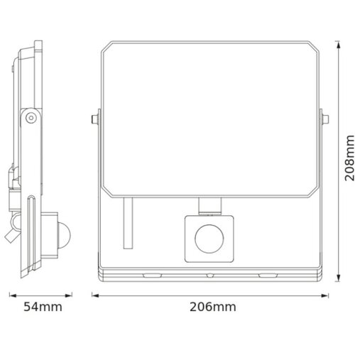 Ledvance Osram fl reflektor lux senzor 50w 3000k ip65 crni ( o89808 ) Slike