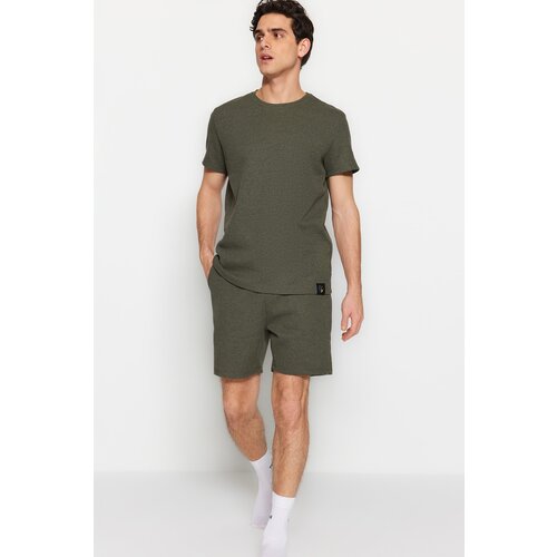 Trendyol Pajama Set - Khaki - Plain Slike