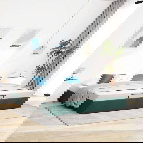 vidaXL Otomanski okvir kreveta bez madraca 180x200 cm baršunasti Cijene