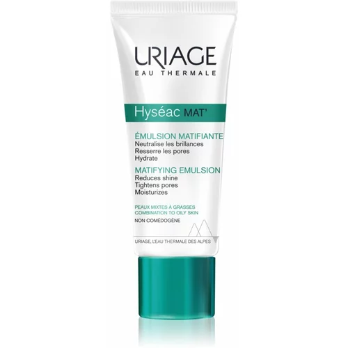 Uriage Hyséac mat' matifying emulsion gel za obraz za mešano kožo 40 ml unisex