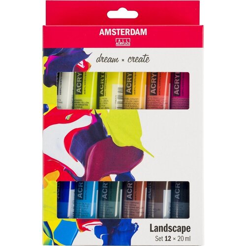 Amsterdam Set akrilnih boja AMSTERDAM dream and create Landscape 12 x 20 ml Cene