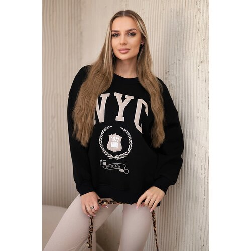 Kesi Cotton set insulated sweatshirt + leggings black Cene