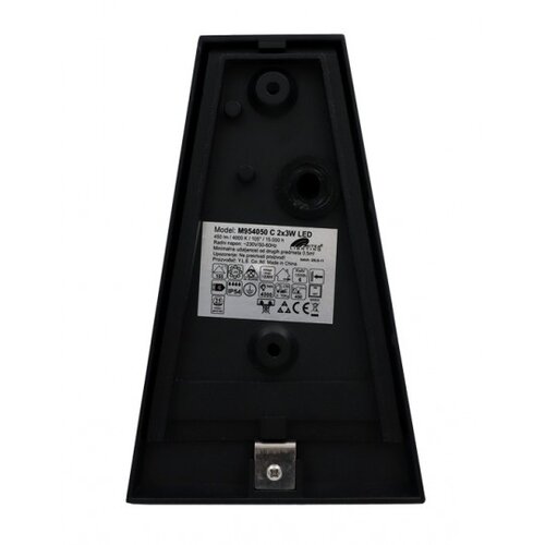 Mitea Lighting M954050 c crna 2x3W led ba&amp;scaron;tenska zidna lampa IP54 Slike