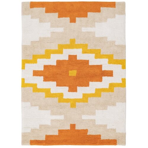 Ixia Narančasti periv pamučan tepih 100x135 cm Azteca – Cijene
