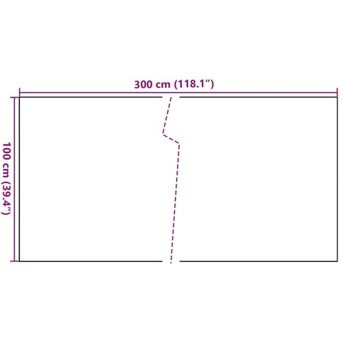  zaslon crni 300 x 100 cm od poliratana Slike