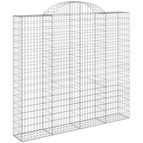  Lučne gabionske ko&amp;scaron;are 8 kom 200x50x180/200cm pocinčano željezo Slike