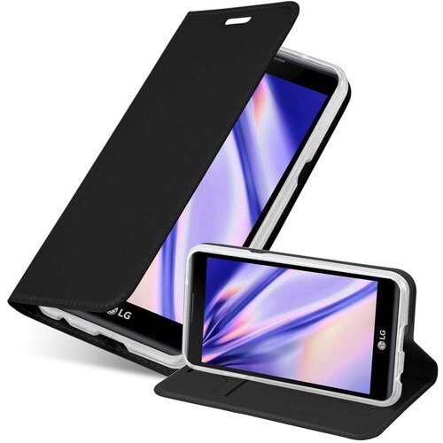 Cadorabo Ohi&scaron;je, združljivo z LG X POWER v klasična črna - Za&scaron;čitni ovitek z magnetnim zapiranjem, stoječo funkcijo in režo za kartice, (20558465) Cene