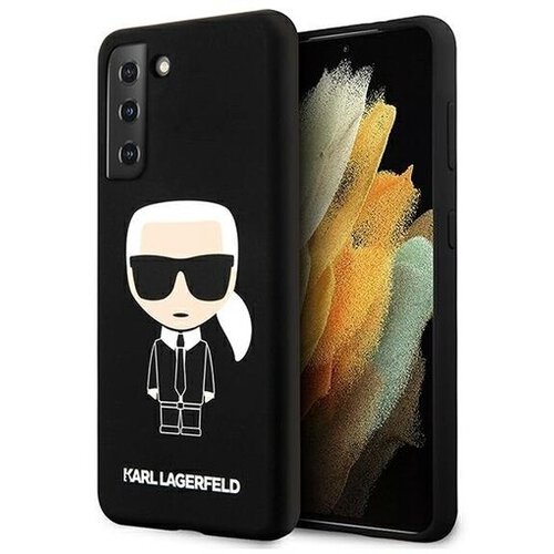 Karl Lagerfeld Klhcs21mslfkbk za samsung galaxy s21 plus g996 črna silikonska zaščita - full body iconic Cene