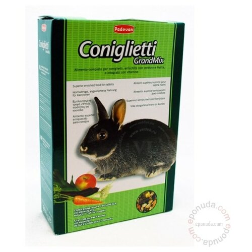 Padovan hrana za zečeve Grandmix Coniglietti, 850 g Cene