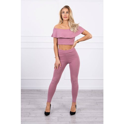 Kesi Set with a frills in dark pink color Cijene