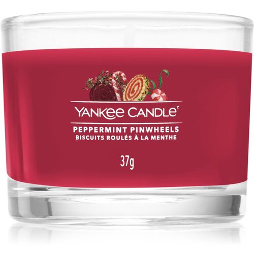 Yankee Candle Peppermint Pinwheels mala mirisna svijeća bez staklene posude I. 37 g Slike