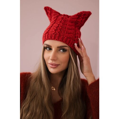 Kesi Cap with fleece Rabbid K237 raspberry Slike