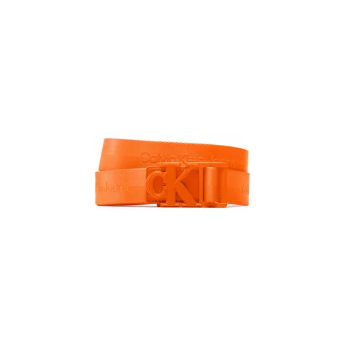 Calvin Klein Jeans Moški pas Monogram Logo Webbing Belt 35Mm K50K510475 Oranžna