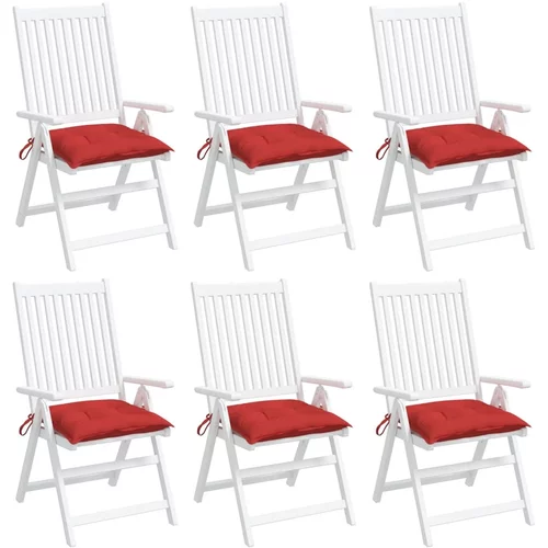  Jastuci za palete 6 kom crveni 50 x 50 x 7 cm od tkanine Oxford