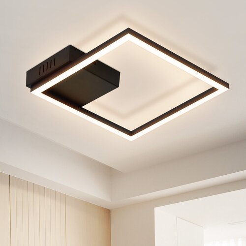 Nettlife LED stropna svetilka za kuhinjo, toplo bela, črna, moderna oblika, 3000K, 12W, (22111392) Cene