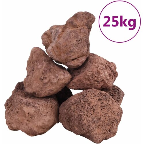 vidaXL Vulkanski kamen 25 kg rdeč 10-30 mm Cene