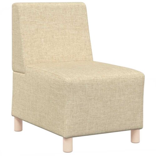  Modularna sofa bez naslona 3 pcs Krema 55 x 74 x 82 cm tkanina Slike