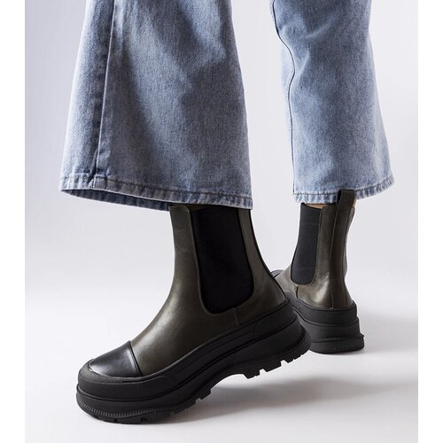 Gemre Green platform ankle boots Bellucci Cene
