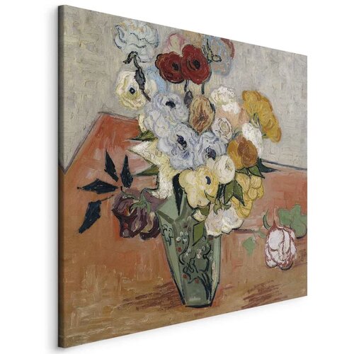  Slika - Vincent Van Gogh &ndash; Stilllife with Japanese vase  roses and anemones 80x80 Standard Cijene