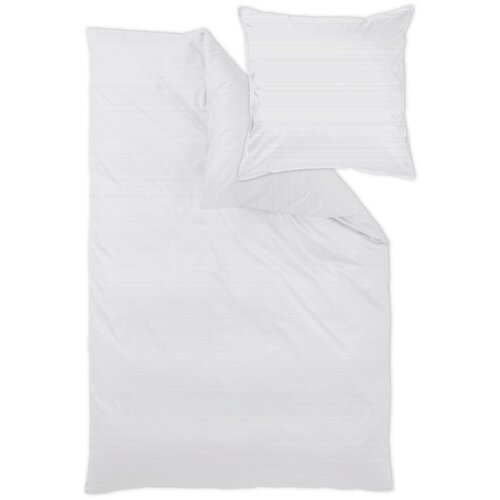 Curt Bauer POSTELJNINA BENTE 140/200 cm damast bela Slike