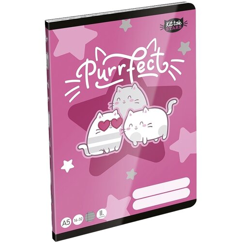 ICO ICO: LizzySuli Kittok Stars Purrfect črtan zvezek A/5 16-32 Cene