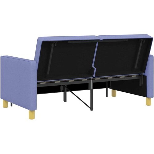  Krevet-sofa na razvlačenje Traper plava Tkanina - Trapere plave boje Cijene
