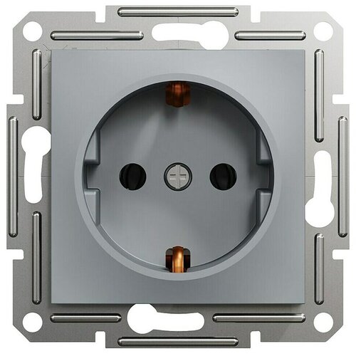 Schneider Electric Asfora Utičnica (Siva, Plastika, bez okvira) Slike