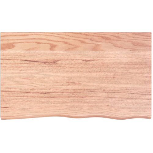  Kupaonska radna ploča svjetlosmeđa 100x60x(2-4) cm masivno drvo Slike