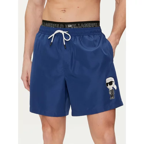 Karl Lagerfeld Kratke hlače za na plažo 235M2213 Pisana Regular Fit