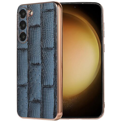 INORCO Za Samsung Galaxy S23 nano galvanizirana torbica za telefon mahjong tekstura iz pravega govejega usnja+PC+ovitek TPU, (22036443) Slike