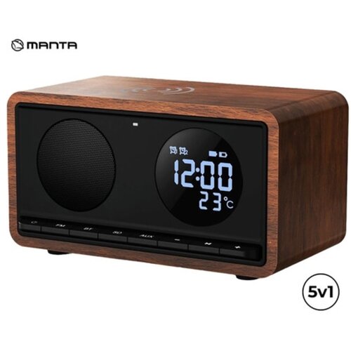 Manta radio ura RDI912 Rimini 5v1, črna Cene