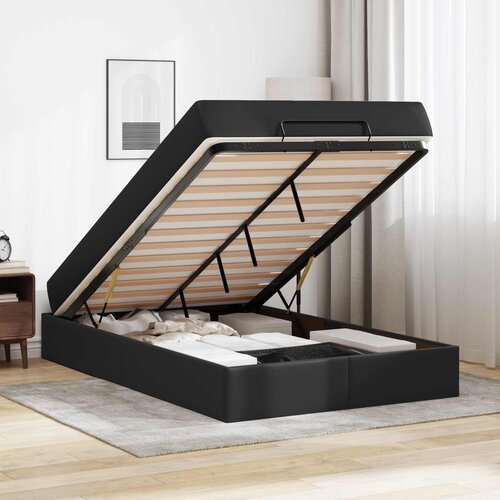  Okvir kreveta s madracem Ostalo 2 kom. Crna PVC 120 x 190 cm Slike