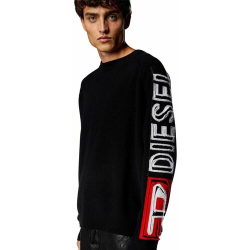 Diesel - - Muški džemper sa logom na rukavu Slike