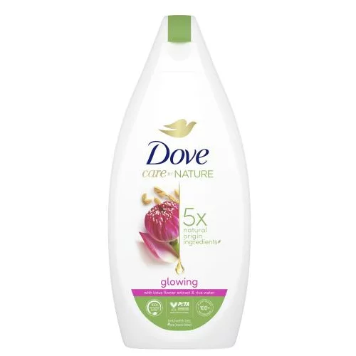 Dove Care By Nature Glowing Shower Gel hranjivi i hidratantni gel za tuširanje za posvjetljivanje kože 400 ml za ženske