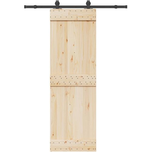 VidaXL Pribor za klizna vrata 152,5 cm čelični crni Slike