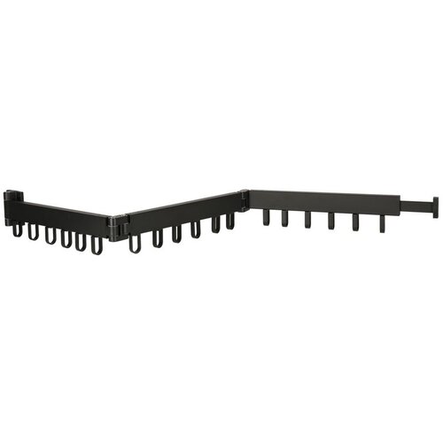  Teleskopska produžna zidna su&amp;scaron;ilica 123cm crna Slike