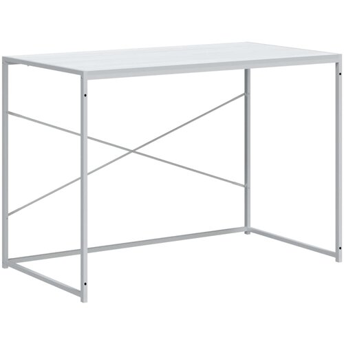 Maison Chic Računalniška miza - pisarniška miza bela 110x60x70 cm inženirski les, (21785164) Cene