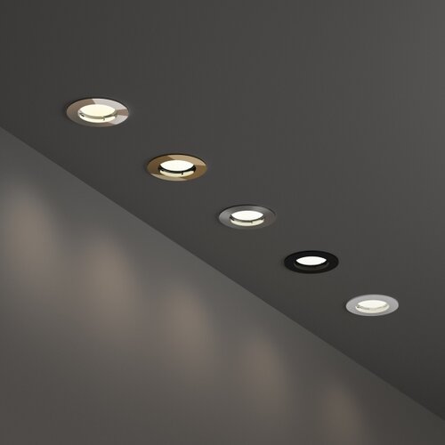 Ideal Lux - Ugradno stropno svetlo JAZZ 1xGU10/50W/230V, prečnik 7,7 cm, bronza Slike