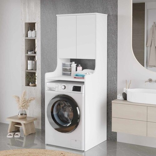Hanah home ormarić za veš mašinu Val2-W, 64,8 cm, beli Cene