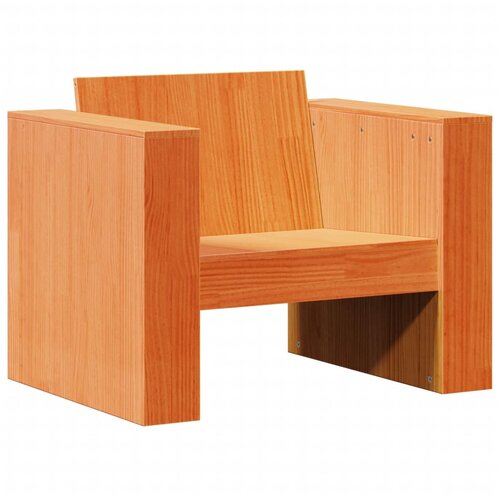 Maison Chic Vrtni kavč - Zunanji kavč vo&amp;scaron;čeno rjav 79x60x62 cm trdna borovina, (22043715) Slike