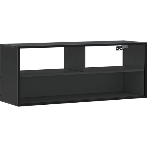 Maison Chic TV omarica - TV enota - Televizijska omarica črna 100x31x39,5 cm inženirski les in kovina, (21698654) Cene