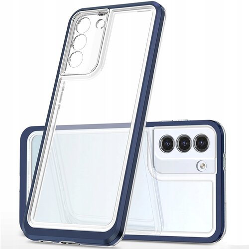 HURTEL OHIŠJE ZA OVITEK CLEAR CASE Z OKVIRJEM ZA SAMSUNG GALAXY S21+ MODRO, (21910846) Cene