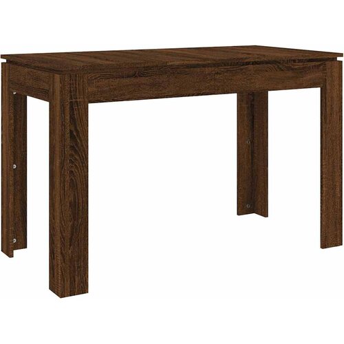 Blagovaonski stol boja smeđeg hrasta 120 x 60 x 76 cm drveni Slike