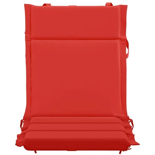  Jastučić za nisku stolicu GEMERT 4 kom. 100% poliester Crvena - Crvena (poliester) 110 x 50 x 3 cm 4 Slike