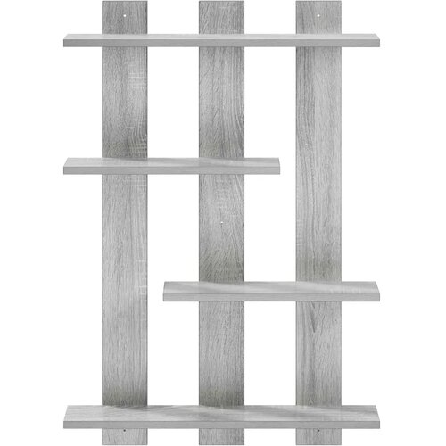  Zidna polica Siva Sonoma 61 x 13 5 x 88 cm Konstruirano drvo - Siva Sonoma 61 x 13 5 x 88 cm Slike