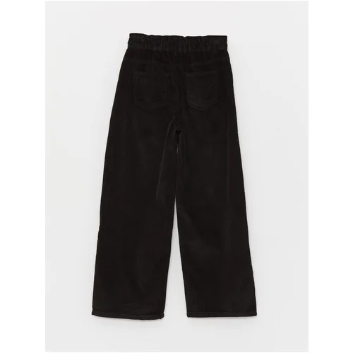 LC Waikiki Elastic Waist Wideleg Velvet Girls' Trousers