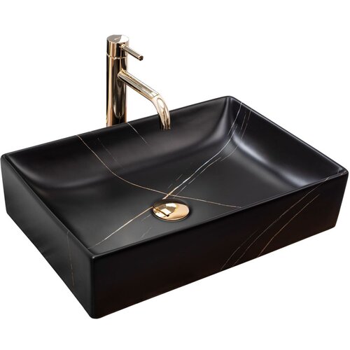 REA Bath REA nadgradni umivaonik inga black marble mat Cijene